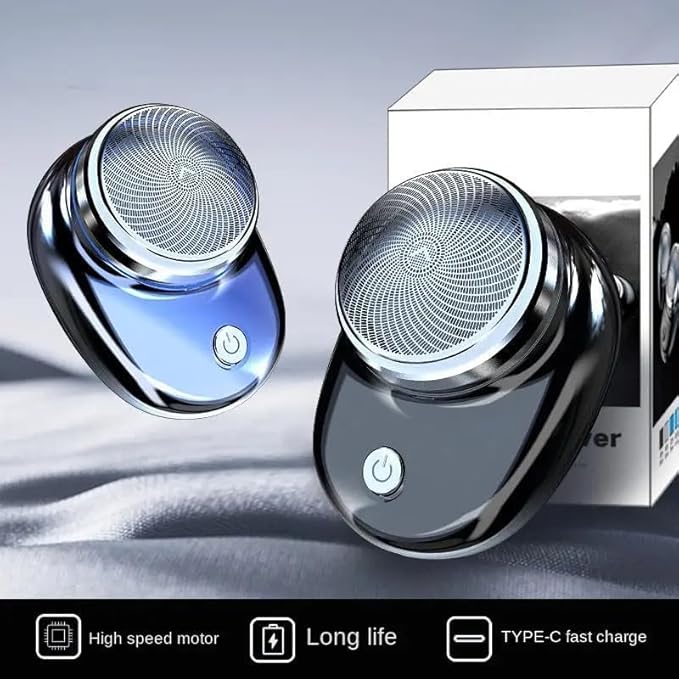 Rechargeable Mini Electric Shaver for Unisex | Cordless Portable Beard Trimmer | Pocket Size Razor